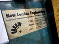 8" WIDE X 6' HIGH NEW LONDON ENG MODEL #500 MOTORIZED BELT INCLINED PARTS CONVEYOR: STOCK #20069