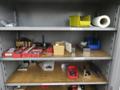 Lyon 2-Door Metal Cabinet w Contents- Auction Item