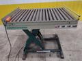 3800 LBS X 60" X 42" SOUTHWORTH MODEL #LS4-36 HYDRAULIC SCISSOR LIFT TABLE WITH ROLLER TOP, 110 VOLT: STOCK #20880