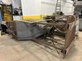48" X 96" X 8 WHEEL PANGBORN MODEL #ES-1838-22 ROLLER CONVEYOR PASS-THRU BLAST SYSTEM, NEW 2007: STOCK #21212