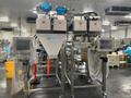 Complete System for Produce Filling Including (2) Weighpack Primolinear C-10 Two-Lane Linear Net Weighers with (2) Incline Infeed Conveyors and Floor Stands