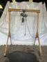 1 TON SPANCO MOBILE GANTRY CRANE WITH 1 TON CM HOIST STOCK# 3847