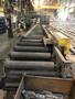 25" X 36" W.F. WELLS INC B-25-2 HORIZONTAL BAND SAW WITH 80' POWERED ENTERY CONVEYOR AND 32' POWERED EXIT CONVEYOR