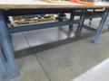 Work Bench, Wood Top, Metal Frame - NO CONTENTS- Auction Item
