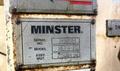 150-ton Minster "Piece-Maker" Back Geared Straight Side Press Model P2-150-60 For Sale, Year 1996 -  Includes Coil Feed Line