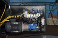 NEW - 30"H x 25"W HYD-MECH V-25 SEMI-AUTOMATIC VERTICAL TILT FRAME BAND SAW