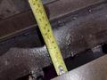 129" X 72" X 14" HIGH T-SLOTTED LAYOUT TABLE / BOLSTER PLATE: STOCK #22373
