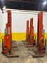 (6) 18,000 LB ALM MODEL #WE-18 HEAVY DUTY ELECTRIC MOBILE COLUMN LIFT AUTOMOTIVE JACKS: YOBRO #24551