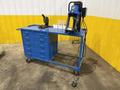 KURT HYDRAULIC HOSE CRIMPER SYSTEM, WITH TOOLING, SAW &amp; WORK BENCH: YOBRO #26220