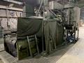 30" WIDE X 4 WHEEL PANGBORN MESH BELT SHOT BLAST MACHINE. STOCK # 1265521