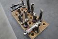 Komet Thru Spindle Coolant Insert Drills, 2 Flute, (12) ABS50 and (2) ABS 63 Holders- Auction Item