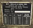 9" X 18" W. F. WELLS 9" MODEL W-9 TWIN POST HORIZONTAL BANDSAW: STOCK #77899