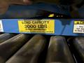 3,000 LBS X 48" X 48" ROTO-MAX HYDRAULIC SCISSOR LIFT TABLE W/ ROTARY LEWCO ROLLER CONVEYOR TOP, 110 VOLT: STOCK #20876
