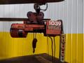2000 LBS (1 TON) WRIGHT MODEL #W1 CABLE HOIST W/ POWERED TROLLEY: STOCK #18743