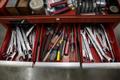 Portable Tool Rack with: Clamps, Hand Tools, Lifting Straps, Chains, Eye-Bolts, Hooks- Auction Item