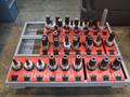Haimer HSK40 Shrink Fit Tool Holders with Tool Rack - 34 Holders- Auction Item