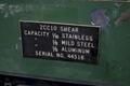 10' X 1/4" CINCINNATI POWER SQUARING SHEAR: STOCK #76284