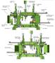 50" x 24" x 6" PEDDINGHAUS MODEL #ABCM-1250-3D CNC AUTOMATIC BEAM COPING MACHINE: STOCK #19881