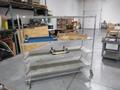 Metro Rolling Wire Shelf, with 5 Adjustable Shelfs and (2) Woodframe, (1) Plastic Frame Moving Dollies- Auction Item