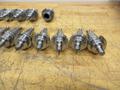Pioneer CAT40 (15pcs) End Mill Holders, (10) 1/8" Dia, (2) 3/16" Dia, (1) 1/4" Dia, (1) 3/8" Dia, (1) 1" Dia- Auction Item