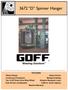 36" X 72" GOFF MODEL #3672D SPINNER HANGER SHOT BLAST CLEANING SYSTEM, NEW 2006: STOCK #22470