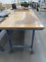 Work Bench, Wood Top, Metal Legs- Auction Item