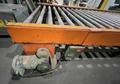 72" X 136"  PROGRESSIVE POWERED ROLLER STACKER CONVEYOR WITH 72" X 156" POWERED ROLLER RUN OUT CONVEYOR STOCK# 3896