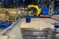 80" OD SAMUEL STRAPPING MEC DAGI 1800 AUTOMATED COIL WRAPPING MACHINE
