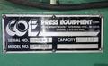 2,500# x 18" COE Uncoiler