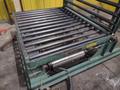 60" x 48" ROACH LIFT &amp; TILT UPENDER / TABLE WITH ROLLER CONVEYOR, 115 VOLT &amp; AIR: YOBRO #24709