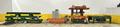 SWEED LOAD CLAMP &amp; TURNER / PACMAN FLIPPER SYSTEM WITH POWERED INFEED &amp; OUTFEED CONVEYORS: STOCK #22075