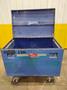 61" X 31" x 39" BLUE STEEL PORTABLE JOB BOX: STOCK 20055