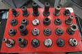 Huot 40 Taper Tool Scoot with (24) CT40 Tool Holders, Step Clamps- Auction Item