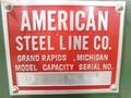 1000 LBS X 18" AMERICAN STEEL LINE COIL REEL: STOCK #73431