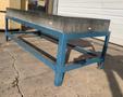 36" X 78" X 8" THICK RAHN GRANITE PRECISION LAYOUT PLATE ON STAND: STOCK #11475