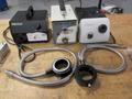Precision 4.5" x 4.5" Single Axis Stage with Mitutoyo 0-50mm Micrometer, (3) Fiber Optic Light Sources, (2) Light Rings- Auction Item