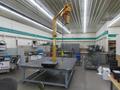 Overhead Hoist &amp; Crane Specialists Heavy Duty Steel Mold Table with Overhead Hoist System, Contrex Model B586 1/4 Ton Jib Cane w  2 Ton Electric Chain Hoist, I Beam, Trolley- Auction Item