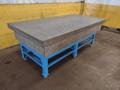 8' X 4' X 14" CHALLENGE PRECISION LAYOUT INSPECTION GRANITE TABLE W/ EDGE LEDGES: STOCK #23812
