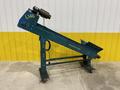 8" WIDE X 6' HIGH NEW LONDON ENG MODEL #500 MOTORIZED BELT INCLINED PARTS CONVEYOR: STOCK #20069