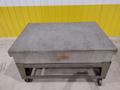 72" X 48" X 12" RAHN GRANITE SURFACE PLATE &amp; TABLE ON CASTERS : STOCK #20060