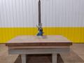 PORTER-CABLE ROUTER W/ HD GUIDE ARM ON 8' X 4' X 10" STARRETT CRYSTAL PINK GRANITE SURFACE PLATE: STOCK #19044
