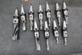 Komet Thru Spindle Coolant Insert Drills (9) ABS50 (1) ABS63 -All CT40 Taper Tool Holders- Auction Item