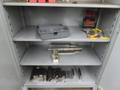 Lyon Metal Cabinet w Contents- Auction Item