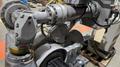 YASKAWA MOTOMAN UP130-RB00 INDUSTRIAL ROBOT ARM AND CONTROL CABINET USED