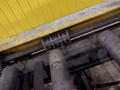 30' LONG POWERED ROLLER CONVEYOR W/ BEAM TRANSFER ARMS: STOCK #20756