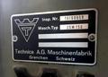 TECHNICA MODEL ZSM-150 "MADE IN SWITZERLAND" CENTER HOLE GRINDER, 2"