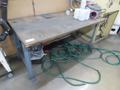 Work Bench w Metal Frame w No Contents- Auction Item