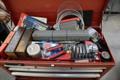 Portable Tool Rack with: Clamps, Hand Tools, Lifting Straps, Chains, Eye-Bolts, Hooks- Auction Item