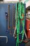Portable Tool Rack with: Clamps, Hand Tools, Lifting Straps, Chains, Eye-Bolts, Hooks- Auction Item