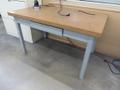 Work Desk w Metal Frame w Contents- Auction Item